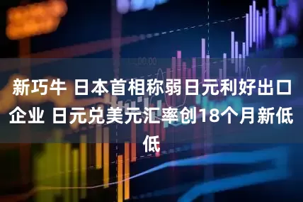 新巧牛 日本首相称弱日元利好出口企业 日元兑美元汇率创18个月新低