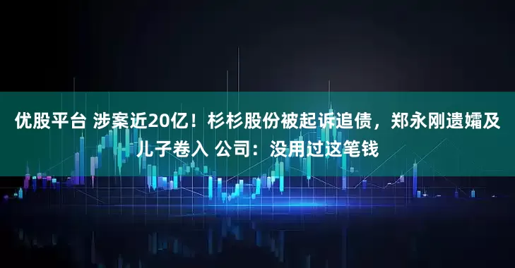 优股平台 涉案近20亿！杉杉股份被起诉追债，郑永刚遗孀及儿子卷入 公司：没用过这笔钱